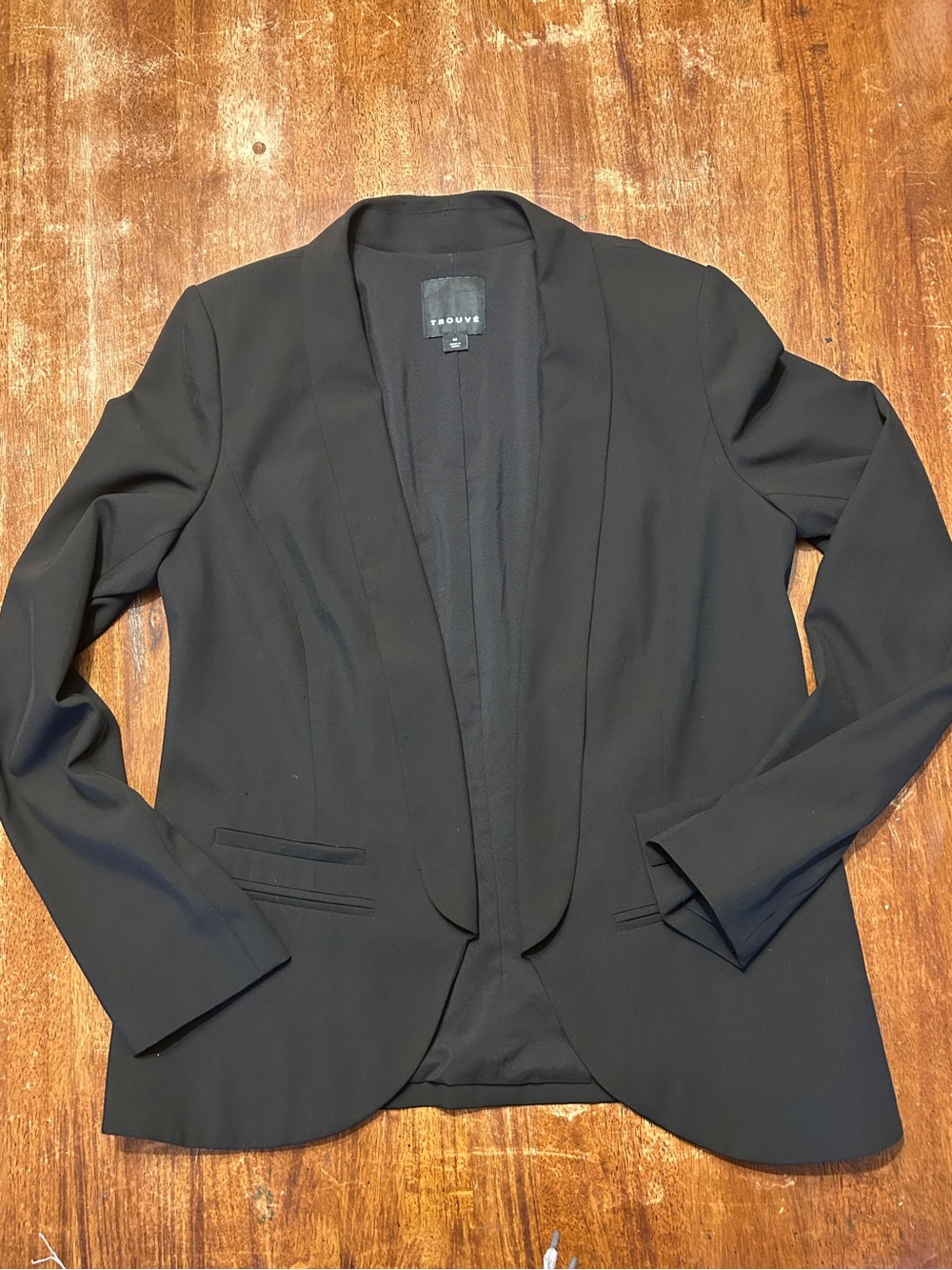 Trouvé Black Women’s Blazer Polished Preppy Academia